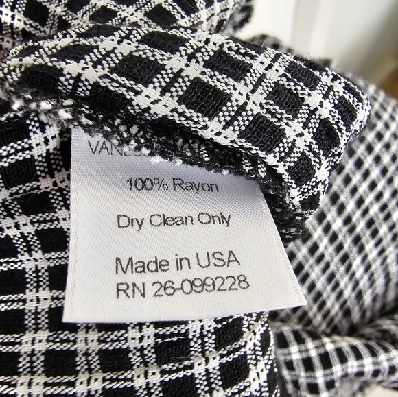 Vanessa Mooney Valentina Mini Dress Halter Black White Check Plaid Mini Dress XS - Picture 6 of 7